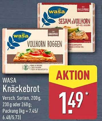 WASA Knäckebrot - Verschiedene Sorten, 200g oder 230g
