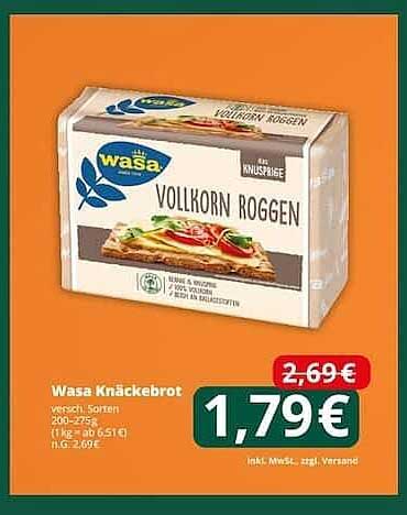 Wasa Knäckebrot Vollkorn Roggen