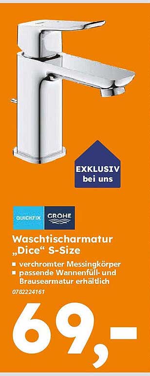 Waschtischarmatur „Dice“ S-Size