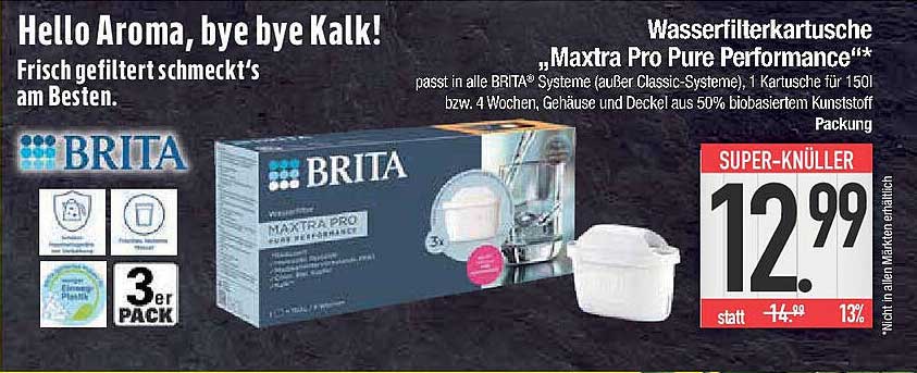 Wasserfilterkartusche „Maxtra Pro Pure Performance“ - 3er Pack