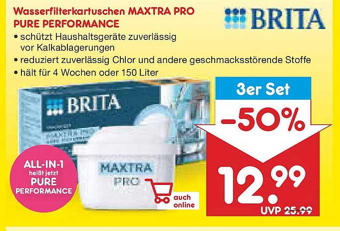 Wasserfilterkartuschen MAXTRA PRO PURE PERFORMANCE
