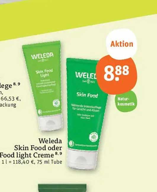 Weleda Skin Food oder Skin Food Light Creme