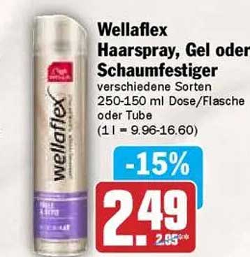 Wellaflex Haarspray, Gel oder Schaumfestiger verschiedenen Sorten 250-150 ml Dose/Flasche oder Tube