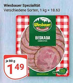 Wiesbauer Spezialität - Beskada, 80g für nur 1,49€