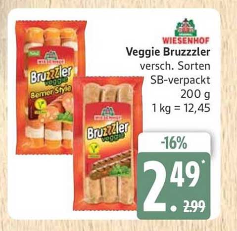 Wiesenhof Veggie Bruzzzler - Verschiedene Sorten 200 g