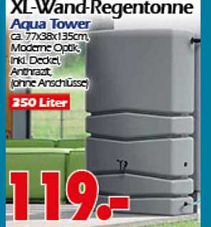 XL-Wand-Regentonne Aqua Tower