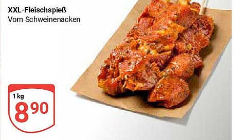 XXL-Fleischspieß Vom Schweinenacken