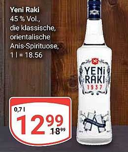 Yeni Raki 0,7 l – Die klassische Anis-Spirituose