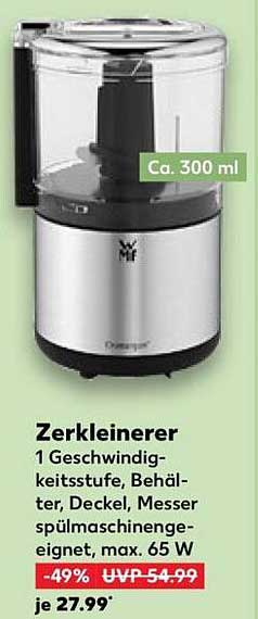 Zerkleinerer 1 Geschwindigkeitsstufe, max. 65 W
