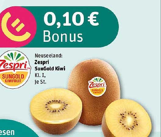 Zespri SunGold Kiwi KL. I, je St.