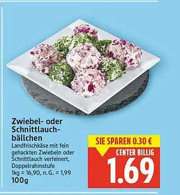 Zwiebel- oder Schnittlauchbällchen