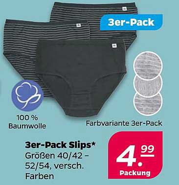3er-Pack Slips - Bequemlichkeit und Stil vereint