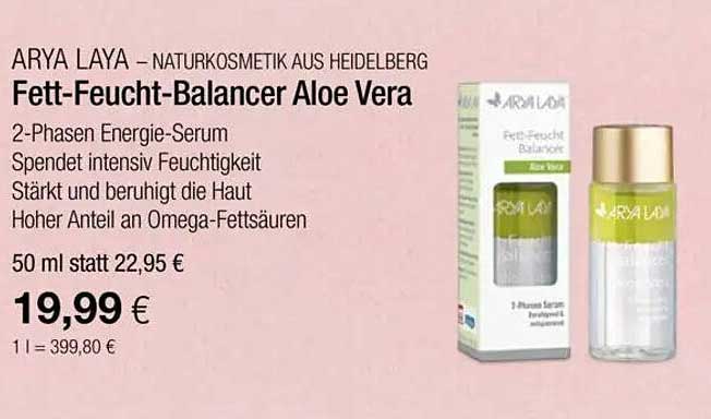 ARYA LAYA Fett-Feucht-Balancer Aloe Vera