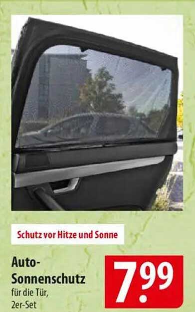 Auto-Sonnenschutz für die Tür, 2er-Set