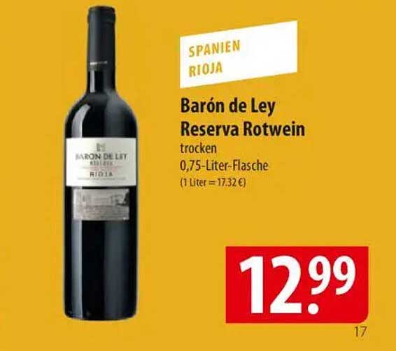 Barón de Ley Reserva Rotwein