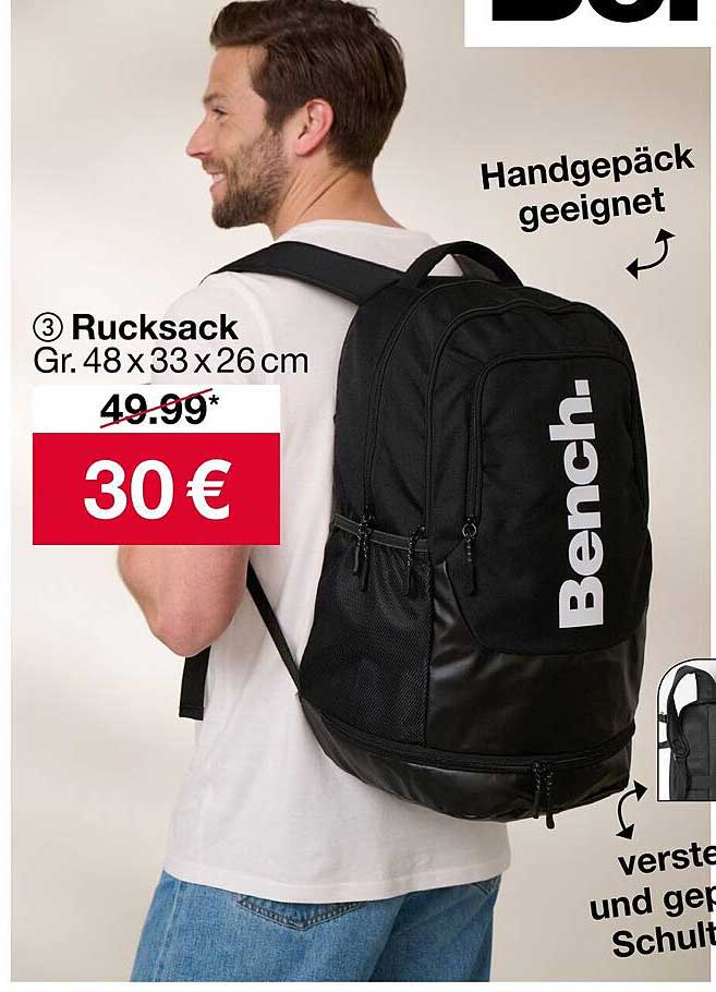 Bench Rucksack Größe 48 x 33 x 26 cm