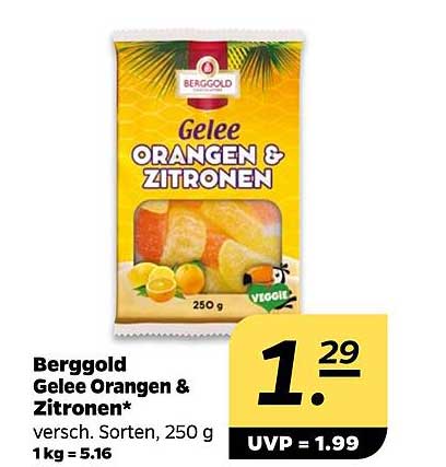 Berggold Gelee Orangen & Zitronen – perfekt für den süßen Genuss!
