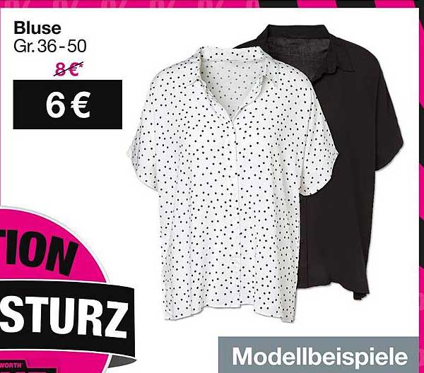Bluse Gr. 36-50 - Jetzt nur 6€ statt 8€!