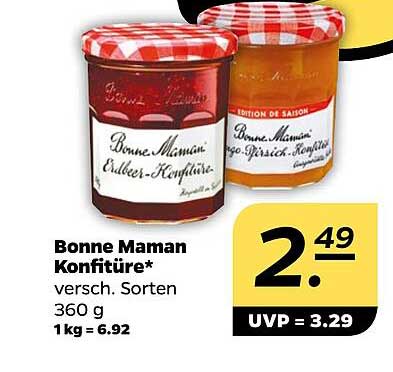Bonne Maman Konfitüre - Verschiedene Sorten 360 g