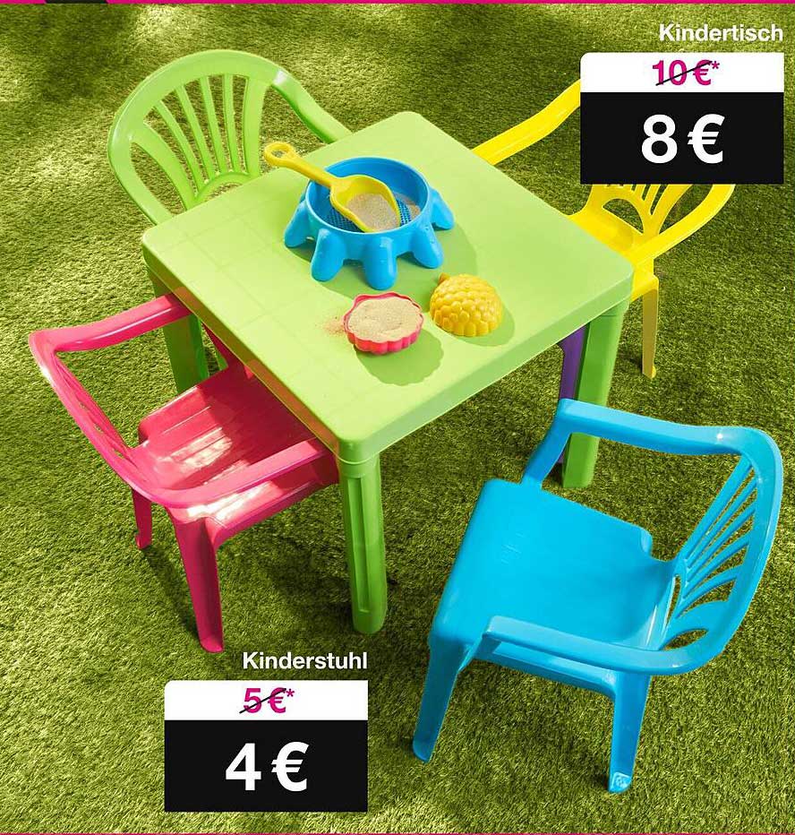 Bunter Kindertisch und Kinderstühle – Spielspaß für die Kleinen!