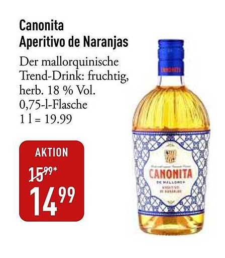 Canonita Aperitivo de Naranjas
