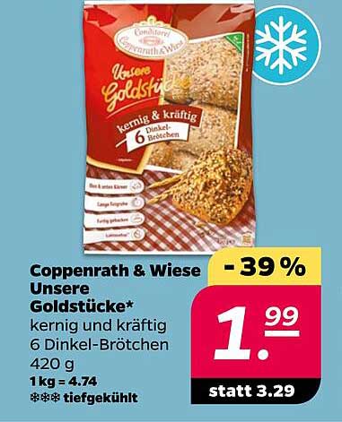 Coppenrath & Wiese Unsere Goldstücke 6 Dinkel-Brötchen 420 g