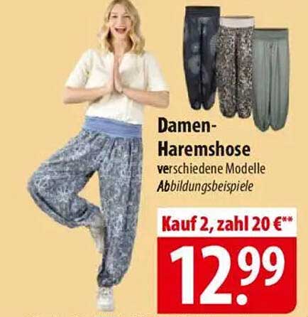 Damen-Haremshose – verschiedene Modelle