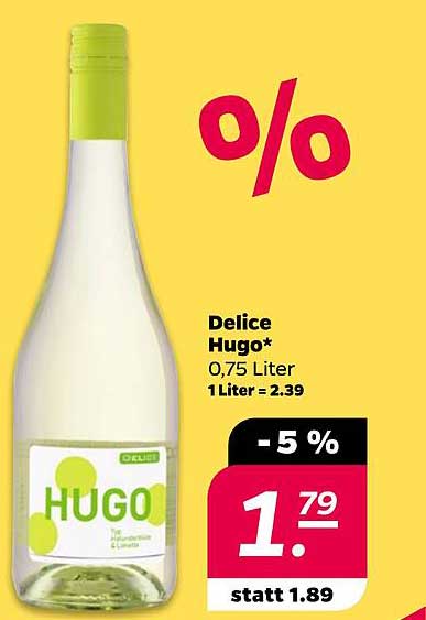 Delice Hugo 0,75 Liter