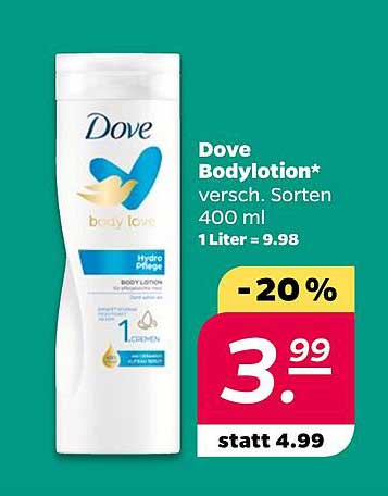Dove Bodylotion* versch. Sorten 400 ml