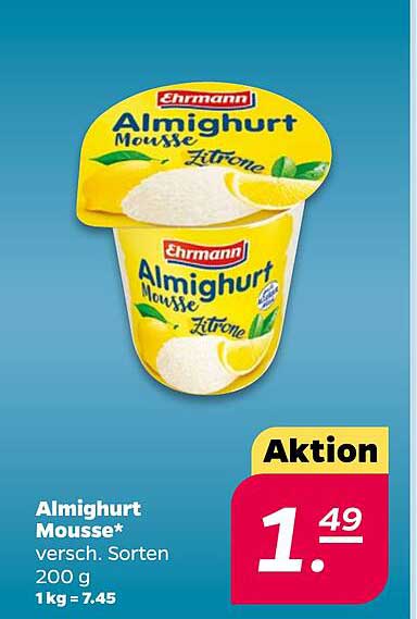Ehrmann Almighurt Mousse – Lemon 200 g