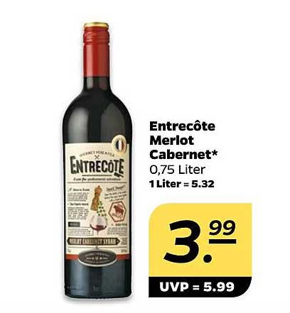 Entrecôte Merlot Cabernet 0,75 Liter