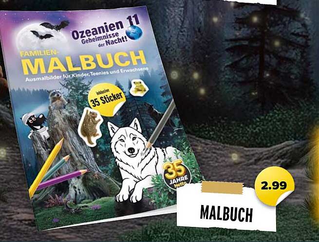 FAMILIEN-MALBUCH - Ozeanien Geheimnisse der Nacht