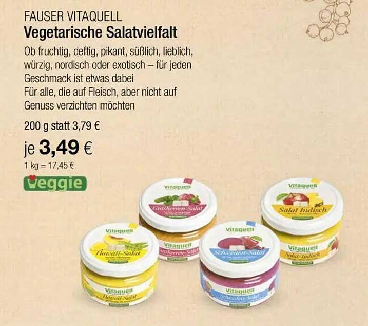 Fauser Vitaquell Vegetarische Salatvielfalt