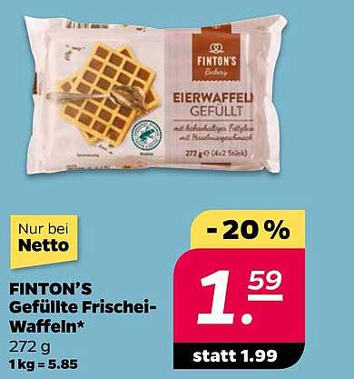 FINTON’S Gefüllte Frischei-Waffeln 272 g