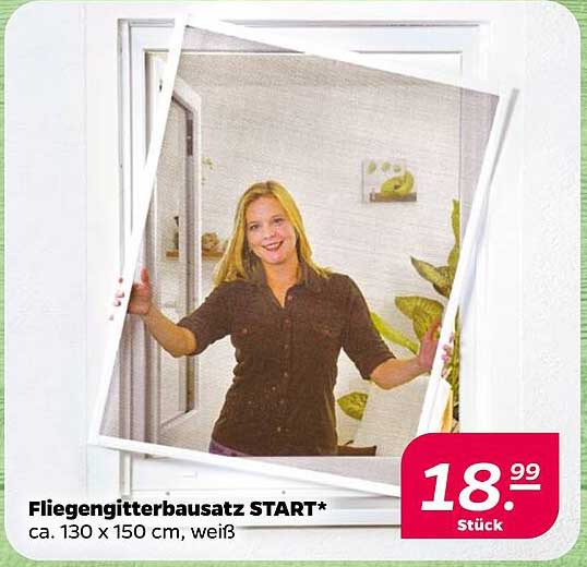 Fliegengitterbausatz START* ca. 130 x 150 cm, weiß