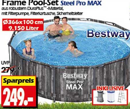 Frame Pool-Set Steel Pro MAX