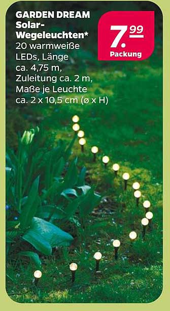 GARDEN DREAM Solar-Wegeleuchten*
