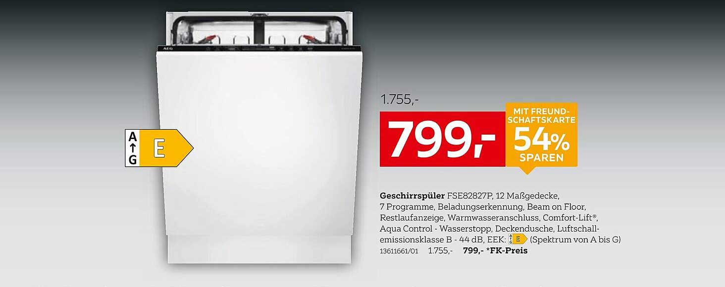 Geschirrspüler FSE82827P - 54% sparen