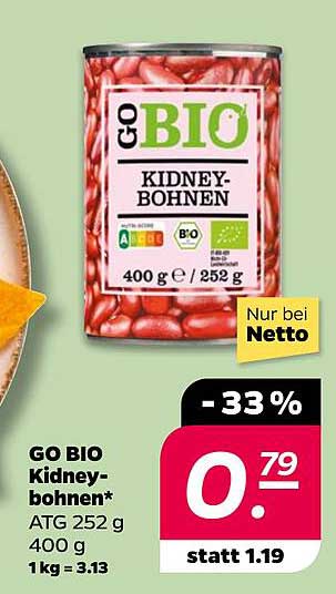 GO BIO Kidney-Bohnen 400 g