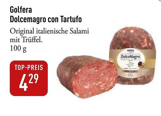 Golfera Dolcemagro con Tartufi - Original italienische Salami mit Trüffel, 100 g