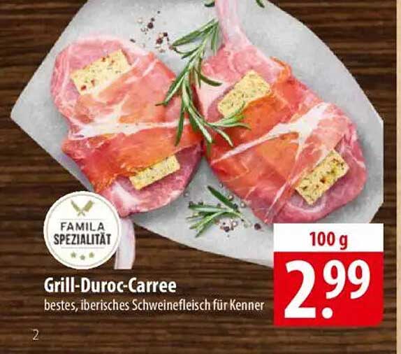 Grill-Duroc-Carree - bestes, iberisches Schweinefleisch für Kenner