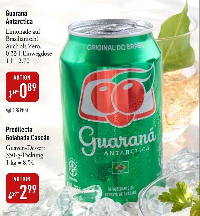 Guaraná Antarctica - Erfrischungsgetränk aus Brasilien