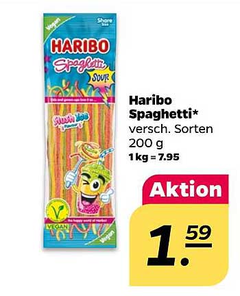 Haribo Spaghetti – verschiedene Sorten 200 g