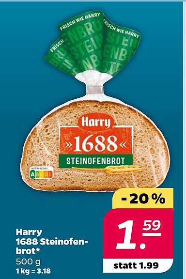 Harry 1688 Steinofenbrot 500 g - nur 1,59 € statt 1,99 €