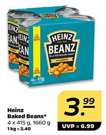 Heinz Baked Beans 4 x 415 g