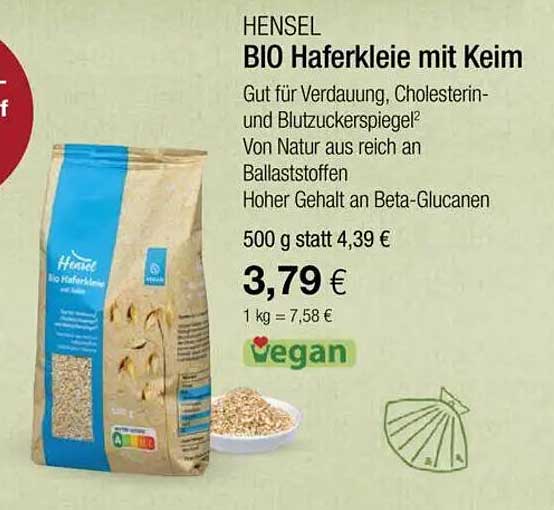 Hensel BIO Haferkleie mit Keim