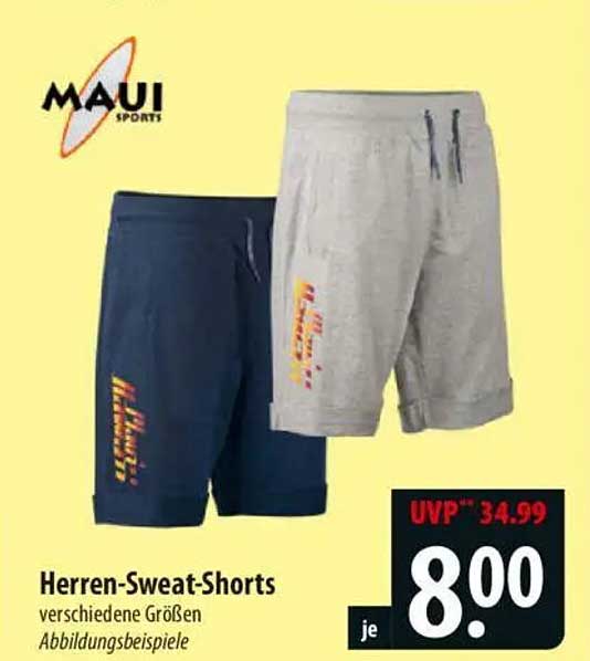 Herren-Sweat-Shorts von MAUI SPORTS