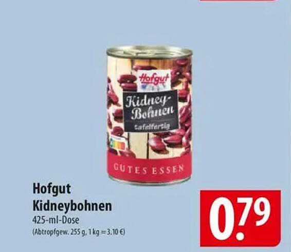 Hofgut Kidneybohnen 425-ml-Dose