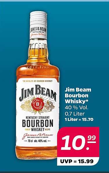 Jim Beam Bourbon Whisky 0,7 Liter