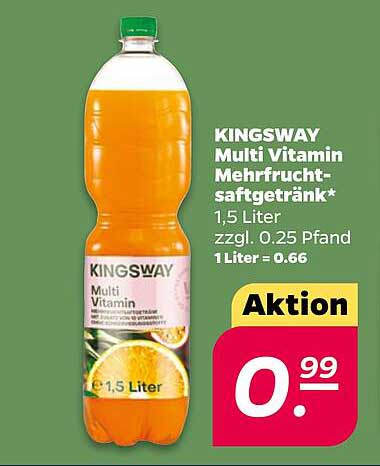KINGWAY Multi Vitamin Mehrfrucht-Saftgetränk 1,5 Liter